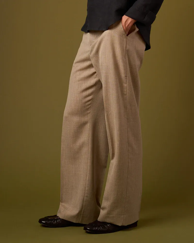 LINEN PLEATED TROUSERS V2