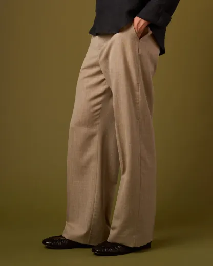 LINEN PLEATED TROUSERS V2