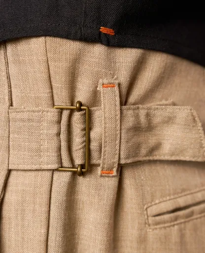 LINEN PLEATED TROUSERS V2