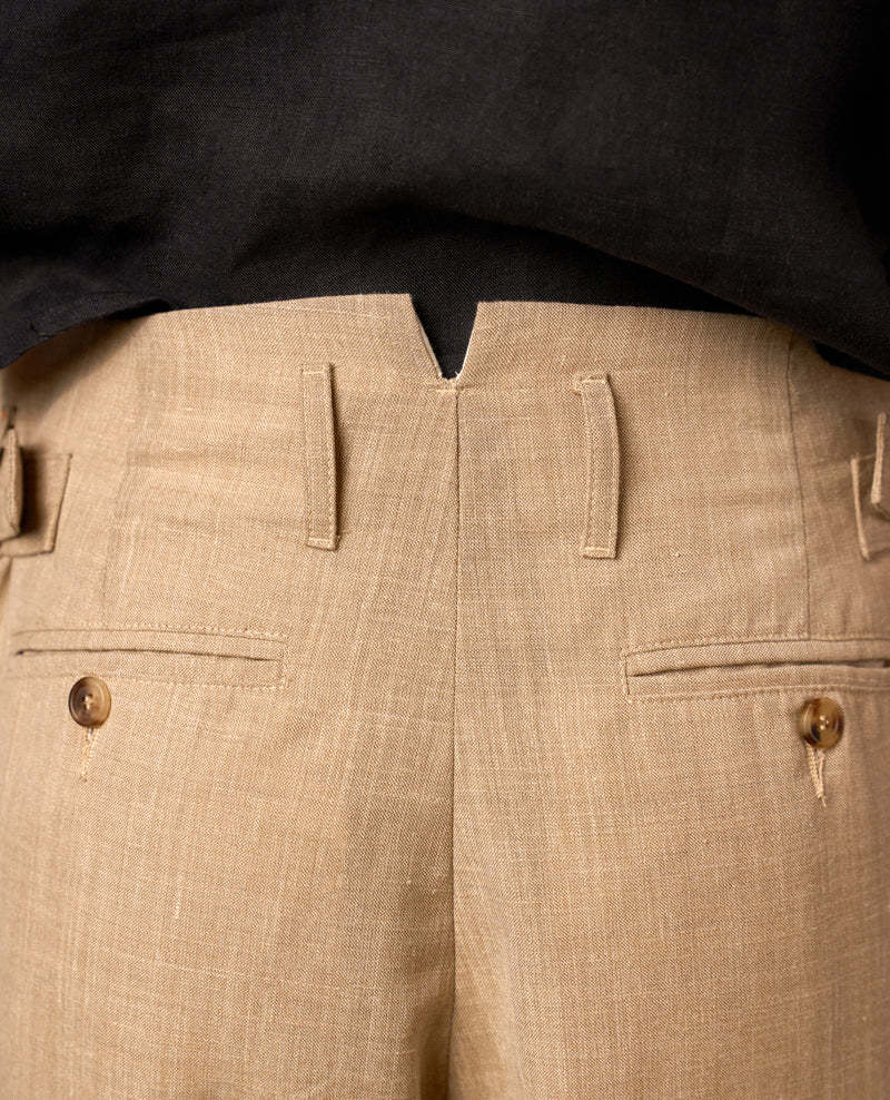 LINEN PLEATED TROUSERS V2