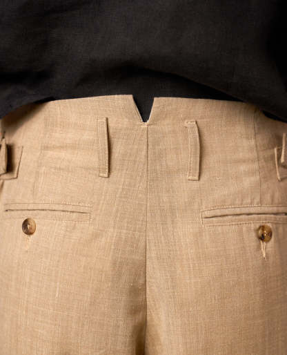 LINEN PLEATED TROUSERS V2