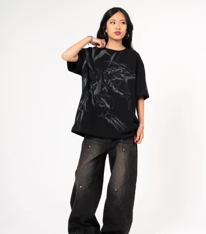 Red-Eyes Front Print Tee