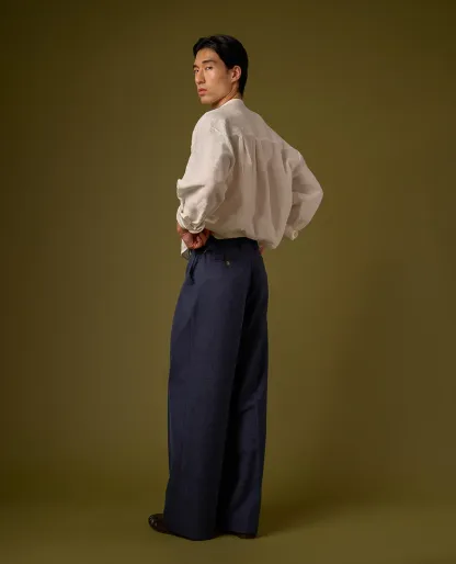 LINEN PLEATED TROUSERS V2