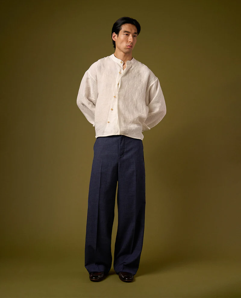 LINEN PLEATED TROUSERS V2