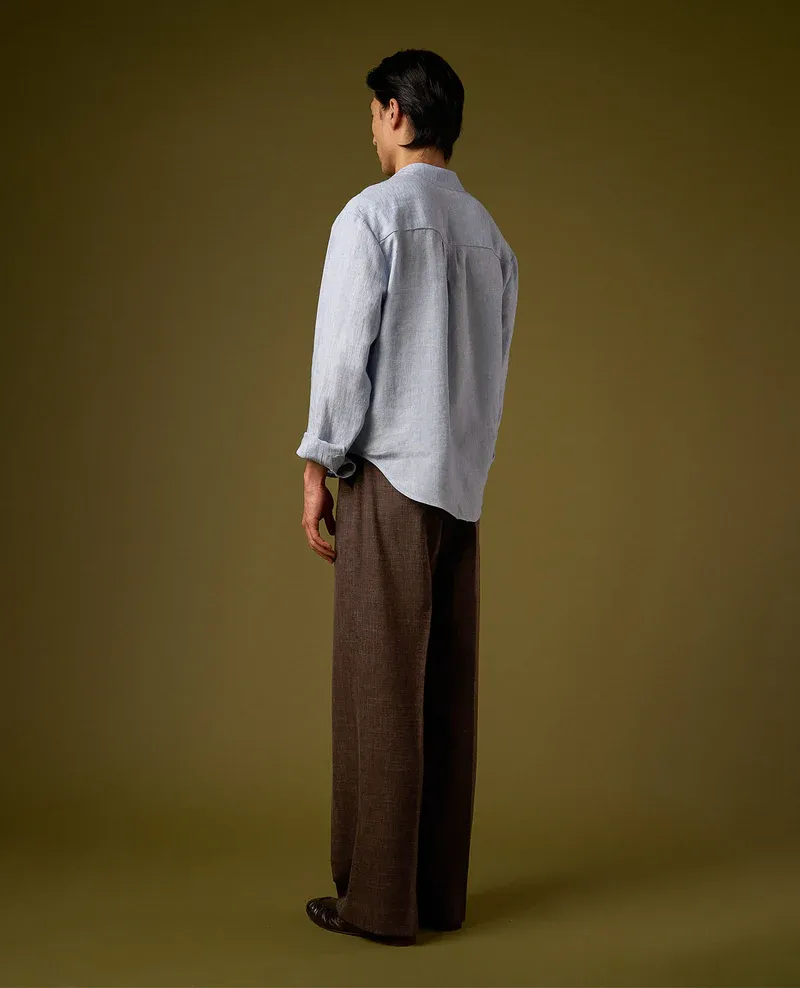 LINEN PLEATED TROUSERS V2
