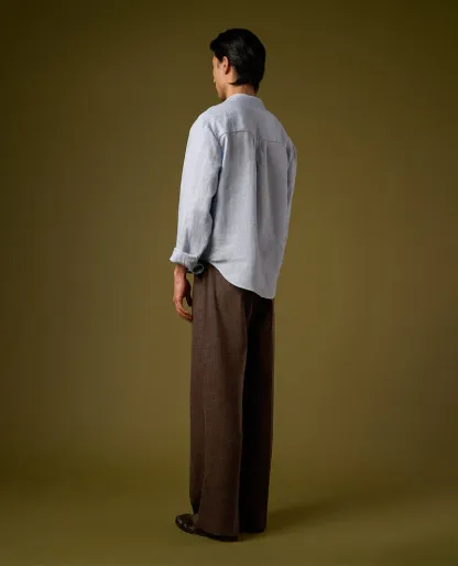 LINEN PLEATED TROUSERS V2