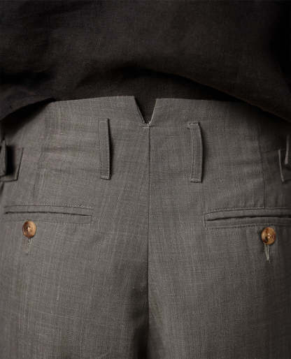 LINEN PLEATED TROUSERS V2