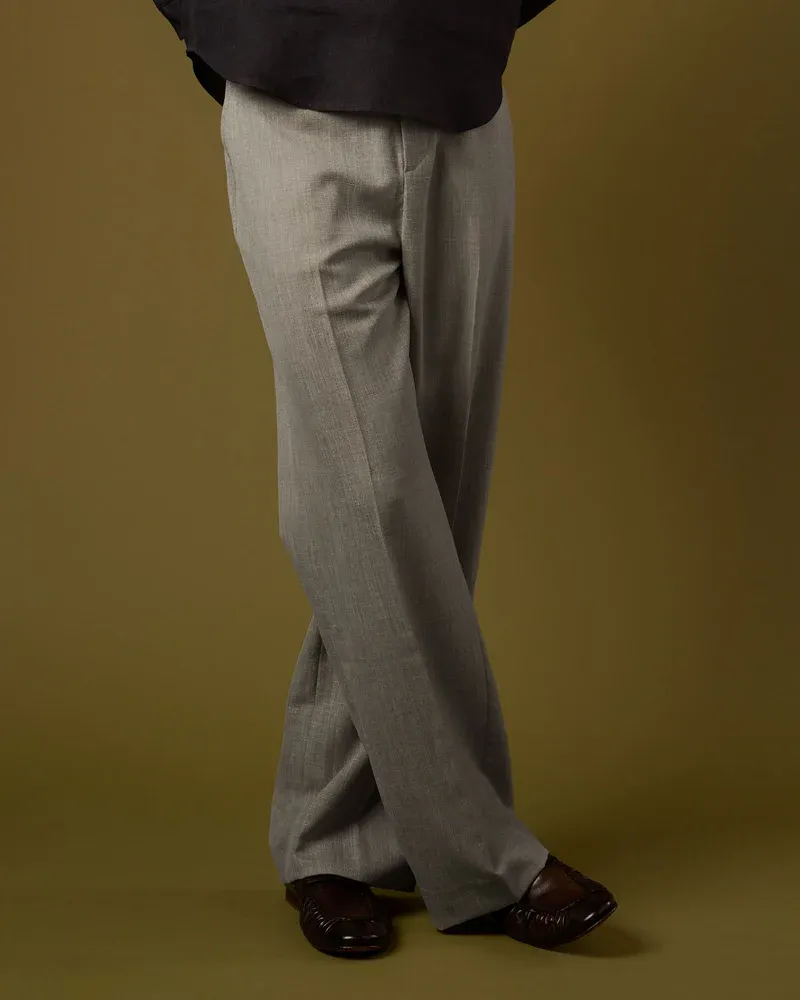 LINEN PLEATED TROUSERS V2