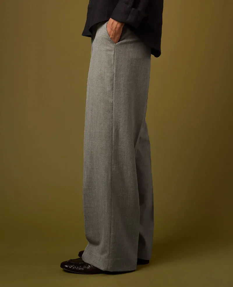 LINEN PLEATED TROUSERS V2