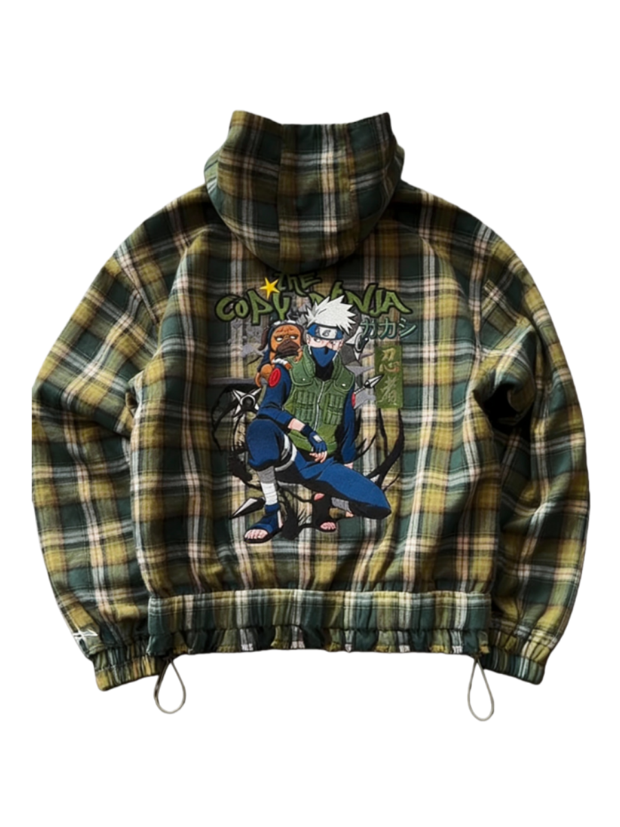 KAKASHI FLANNEL ZIP-UP