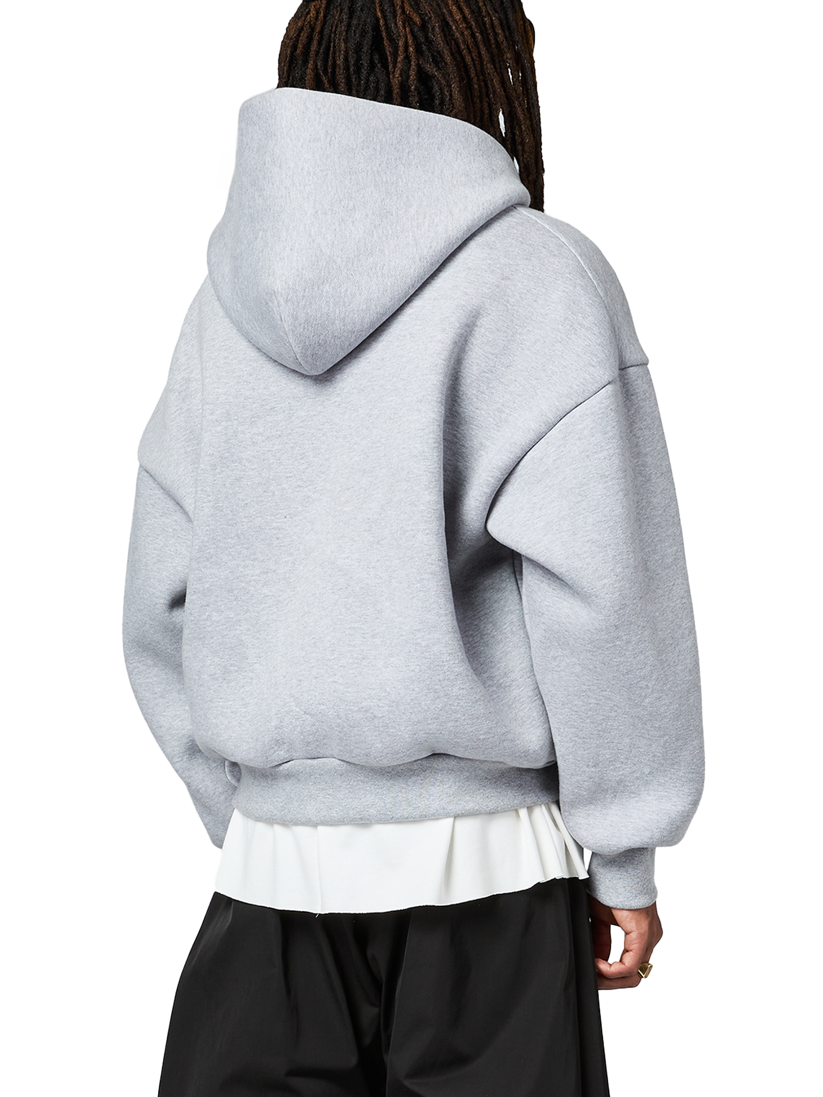 V2 610 GSM MONOCHROME ZIPPED HOODIE