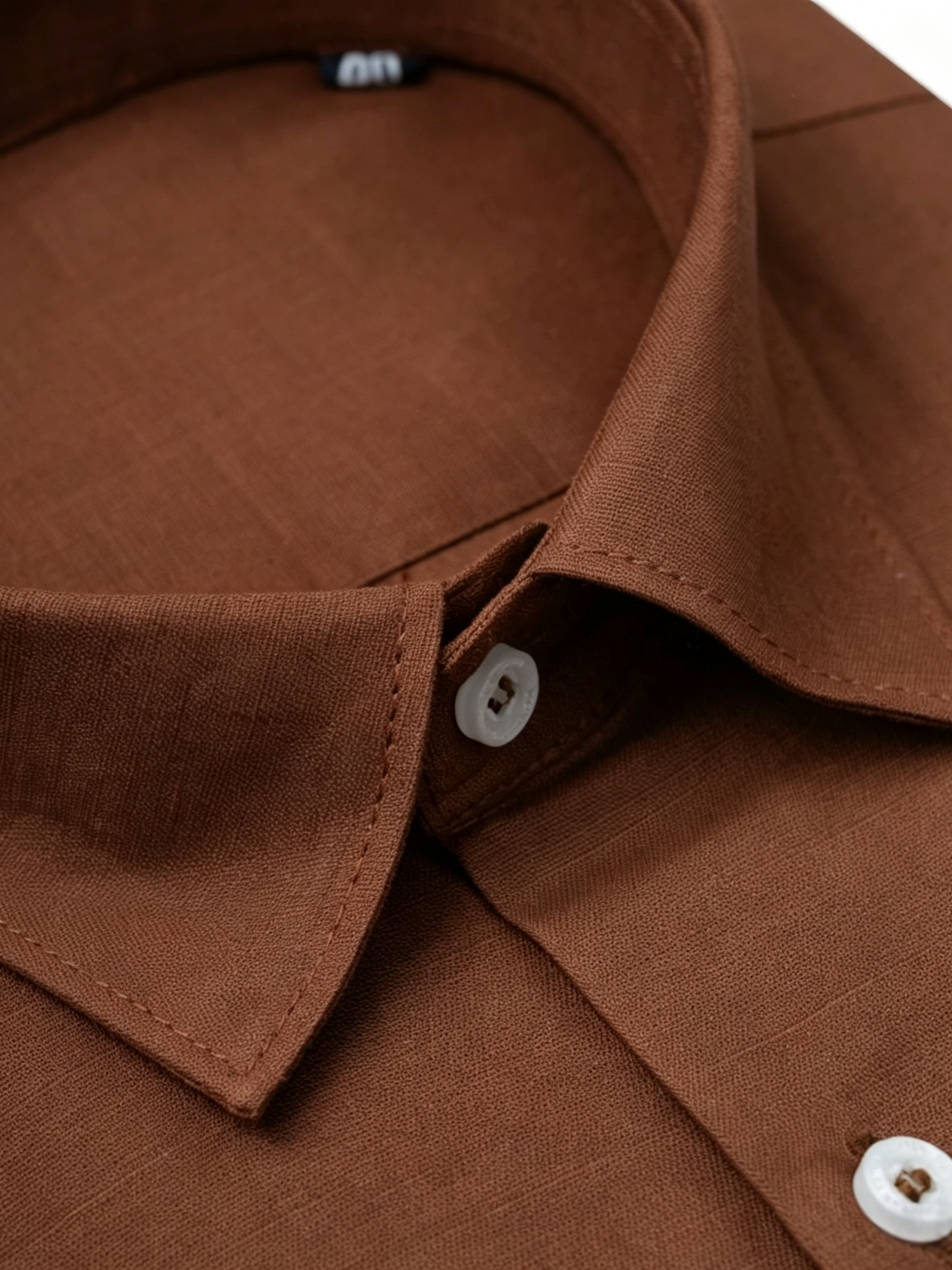 SOLID COTTON LINEN SHIRT