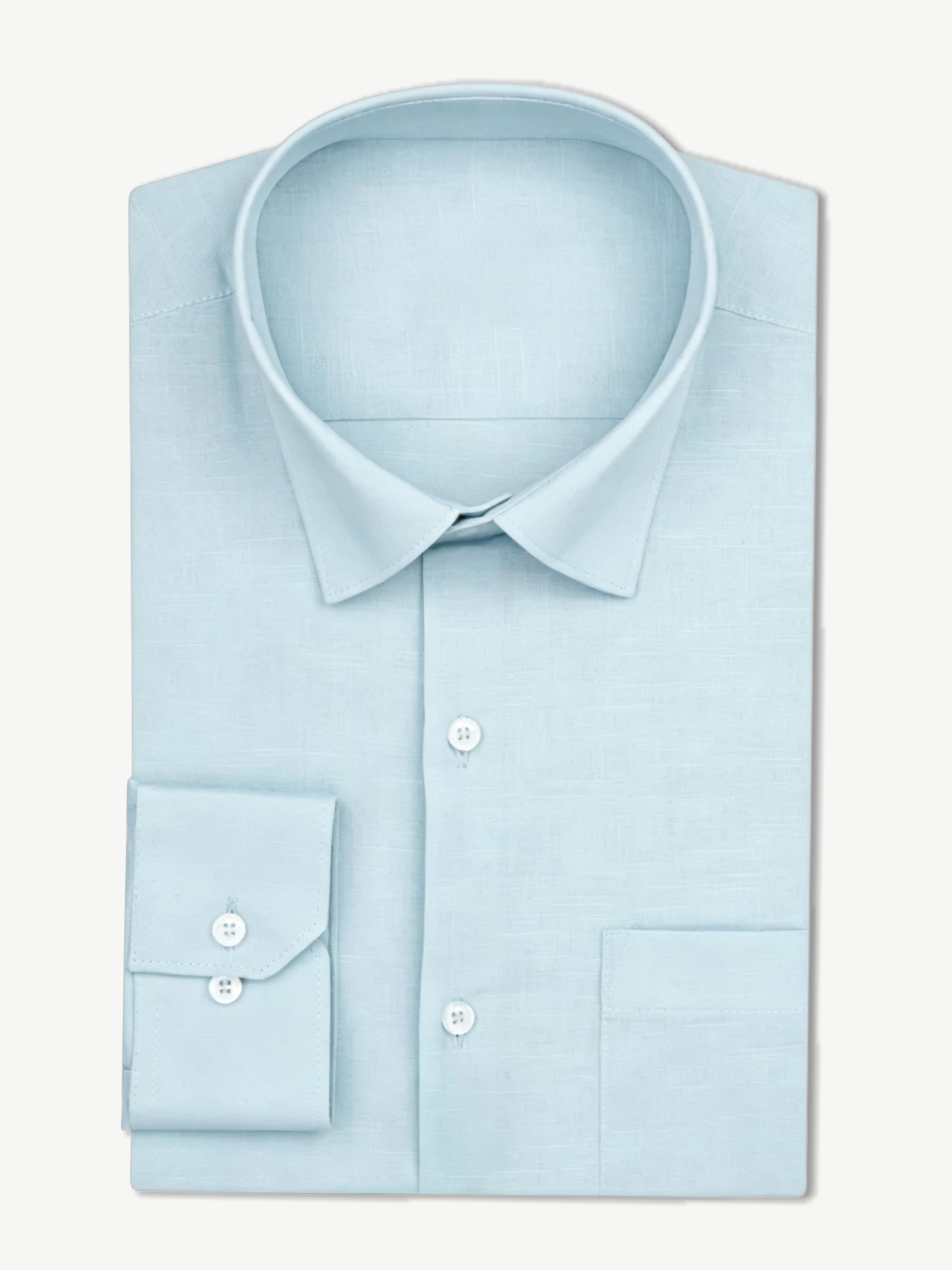 SOLID COTTON LINEN SHIRT