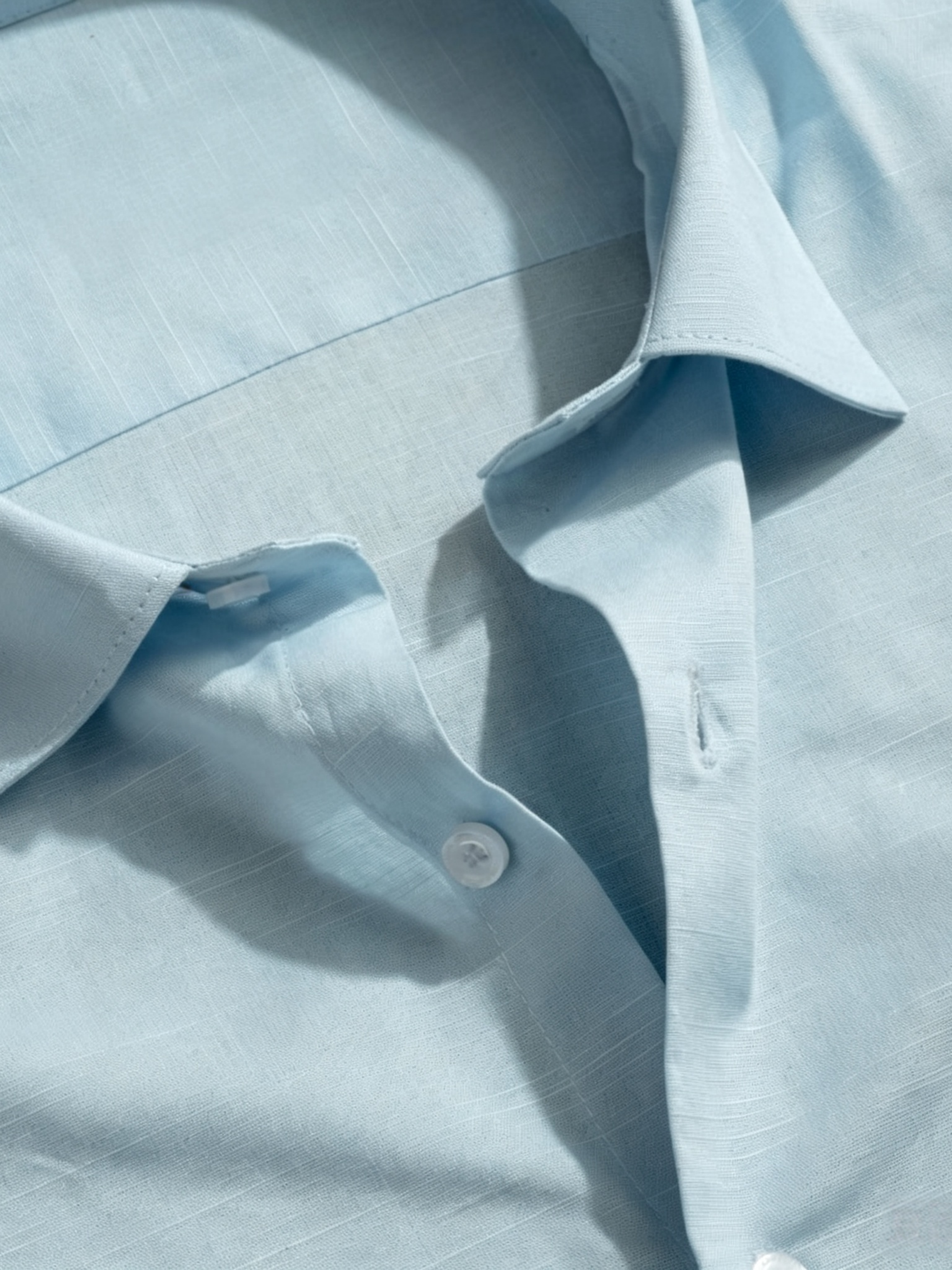 SOLID COTTON LINEN SHIRT