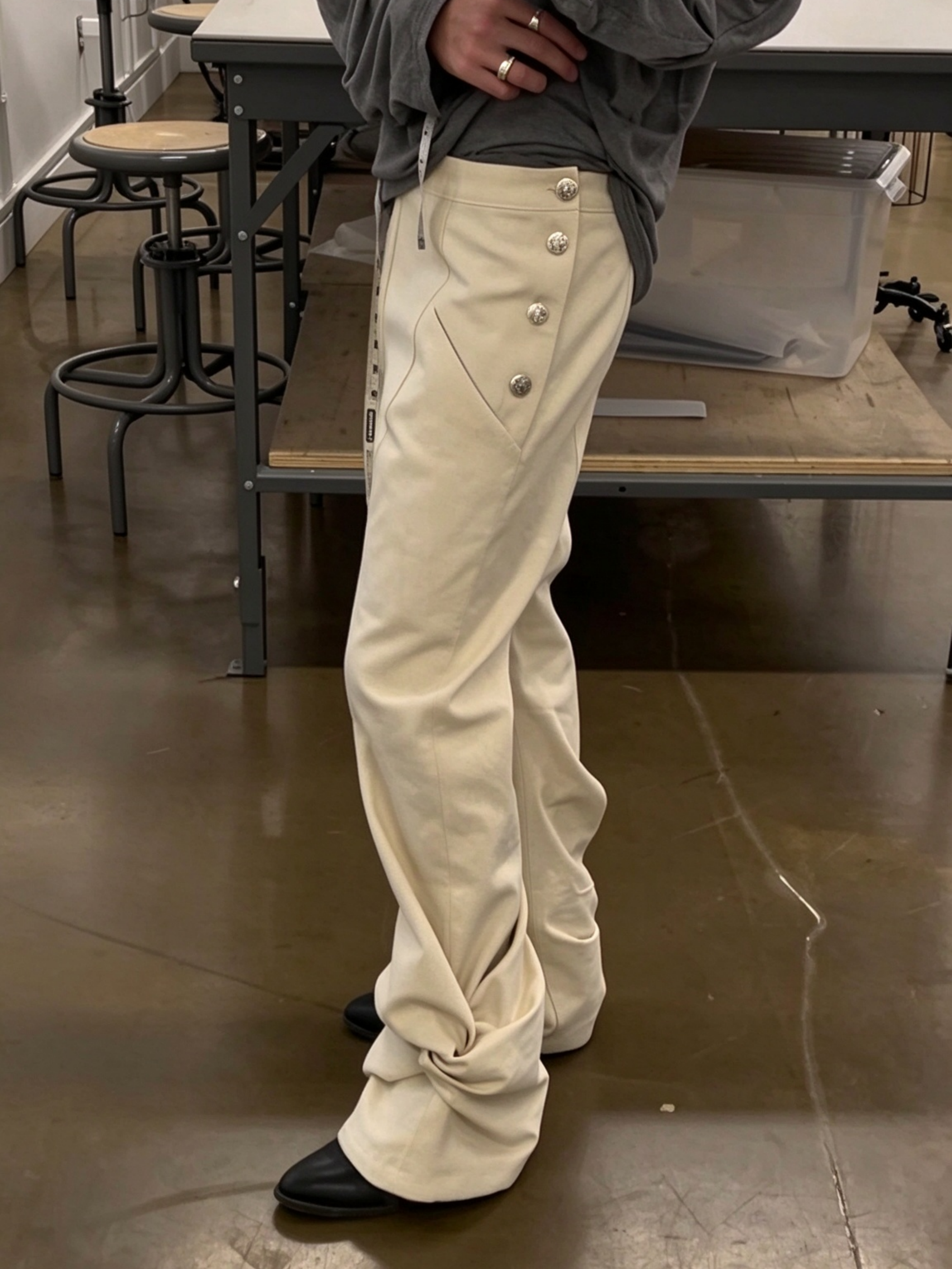 SAILOR CLASP FLARE TROUSERS