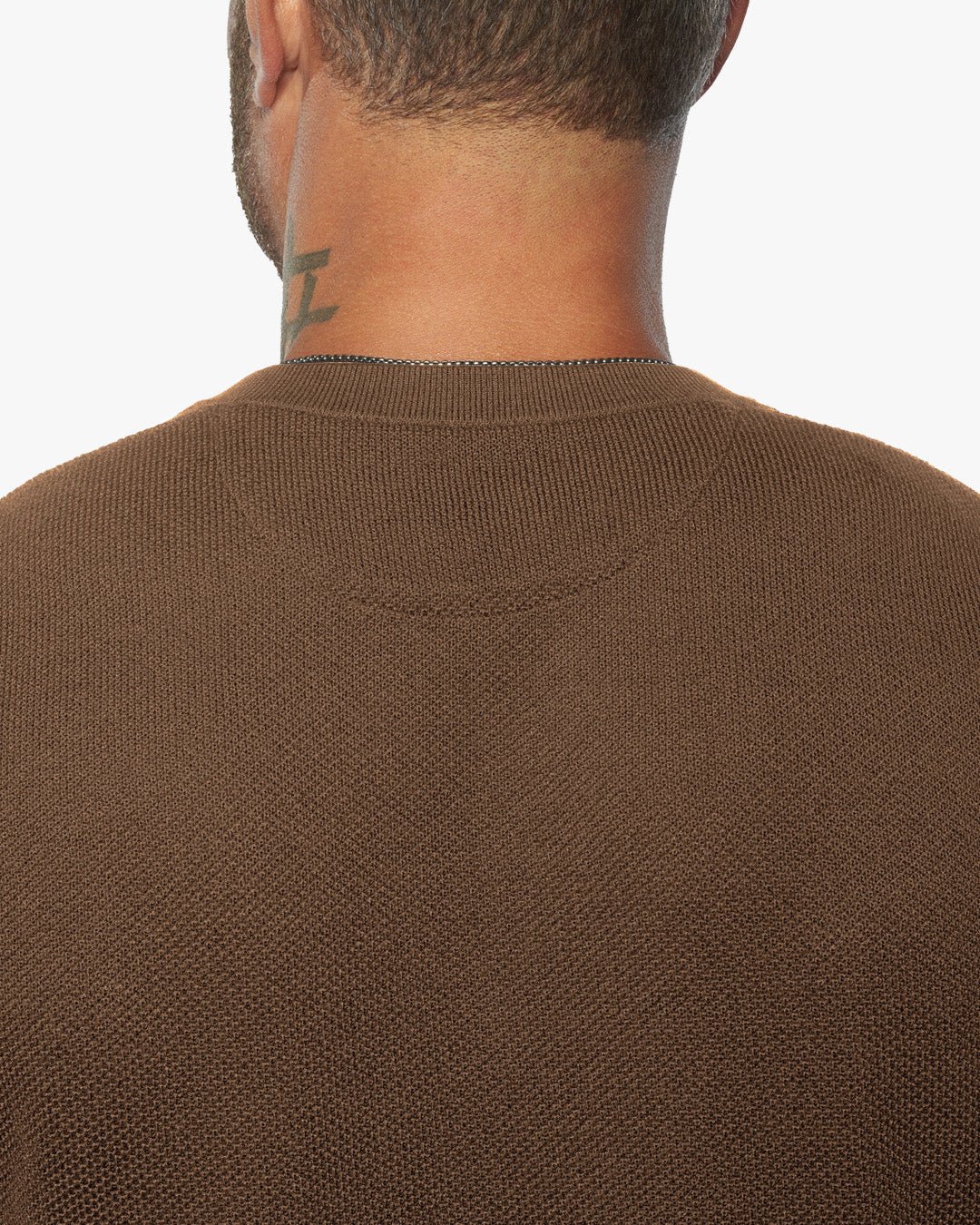Mandarin Collar Slim Fit Knit Henley 