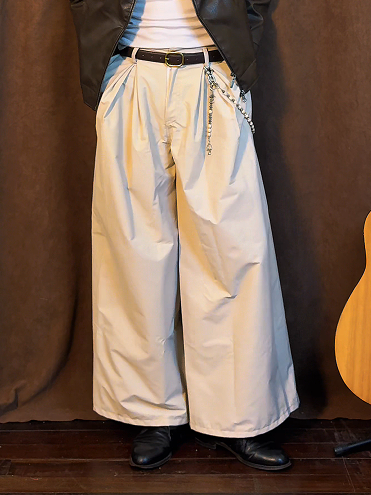 JAPANESE PLEATED WIDE LEG TROUSERS