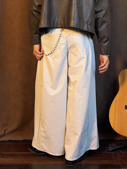 JAPANESE PLEATED WIDE LEG TROUSERS