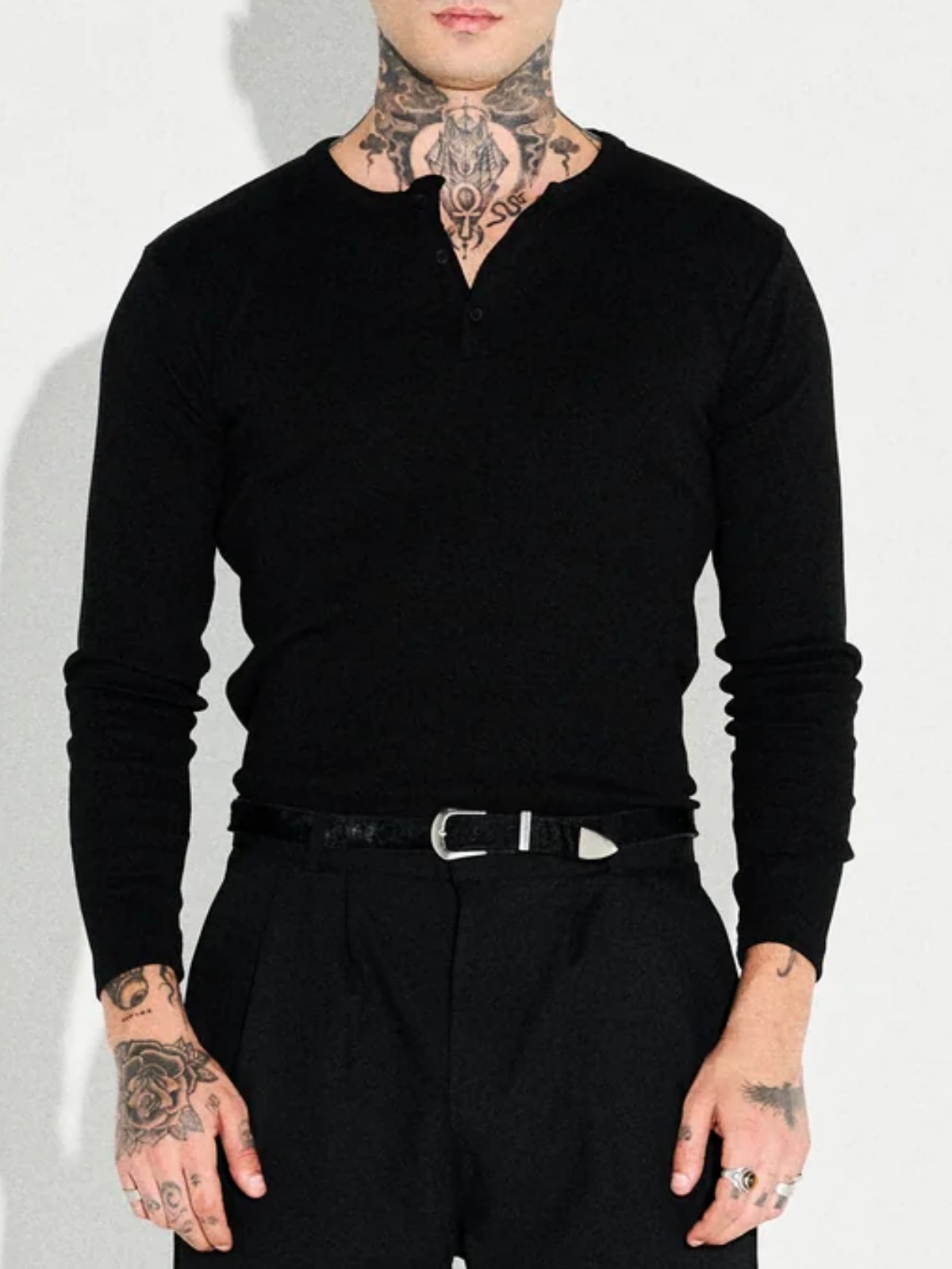 CLASSIC SLIM FIT HENLEY 