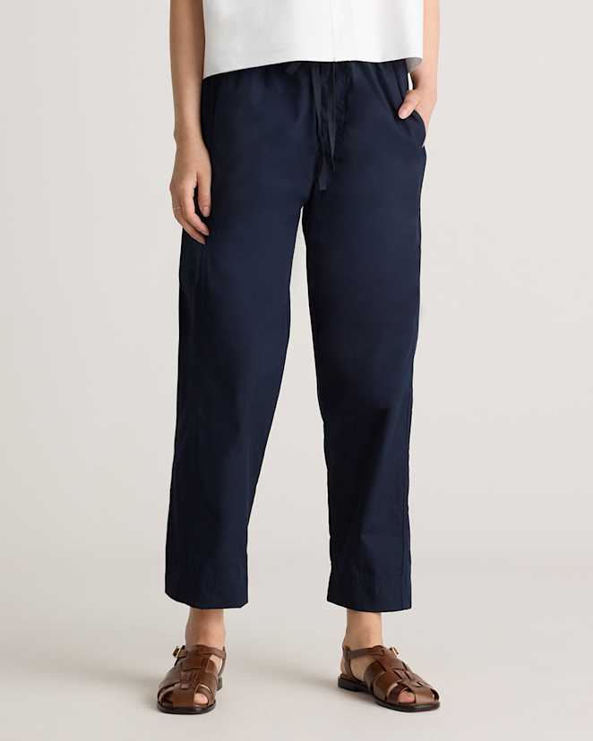 100% EUROPEAN LINEN WIDE LEG PANTS
