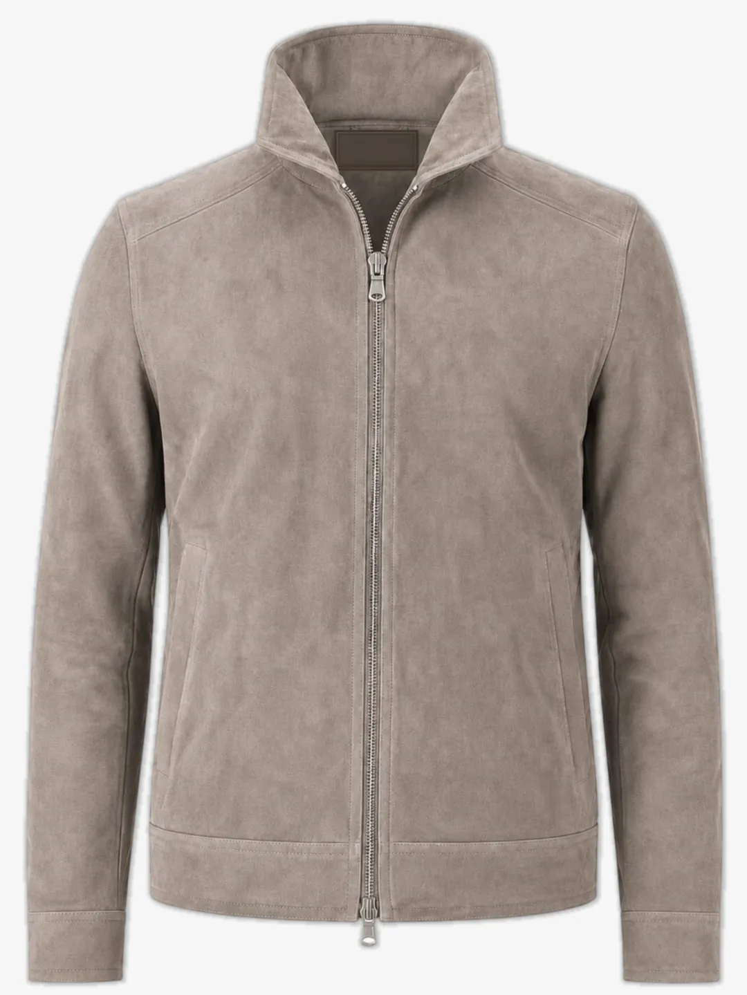 ALCANTARA STAND COLLAR JACKET