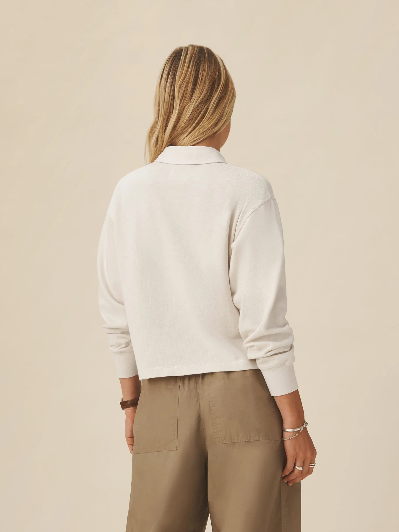 Boyfriend Crop Rugby Polo