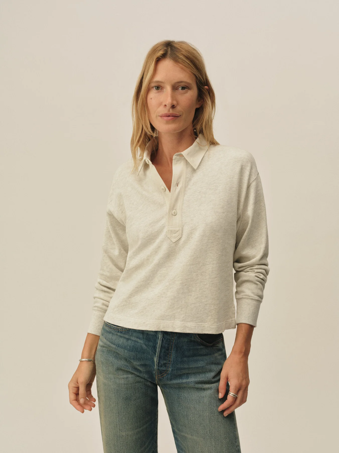 Boyfriend Crop Rugby Polo
