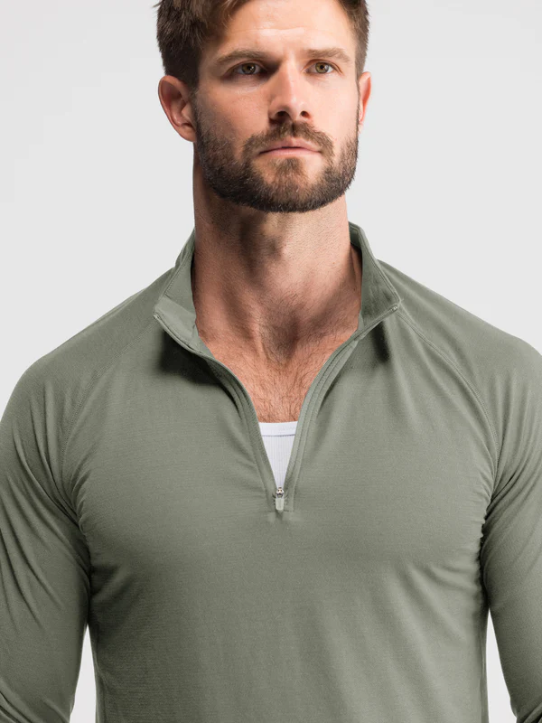 PERFORMANCE AIRKNIT FITTED QUARTER ZIP