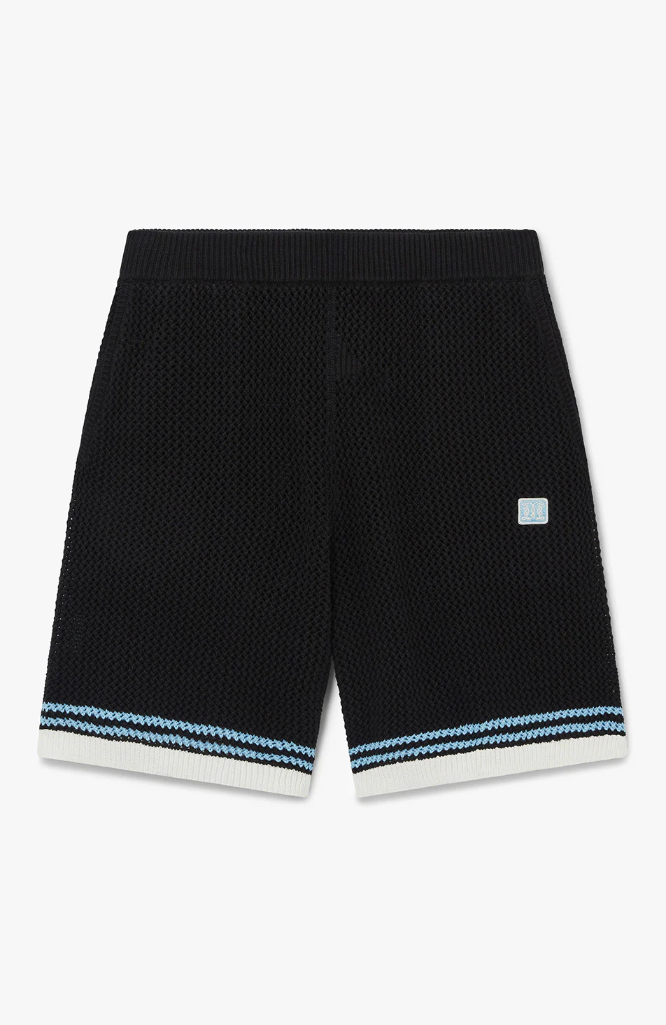 Malibu Cotton Crochet Shorts in Blue