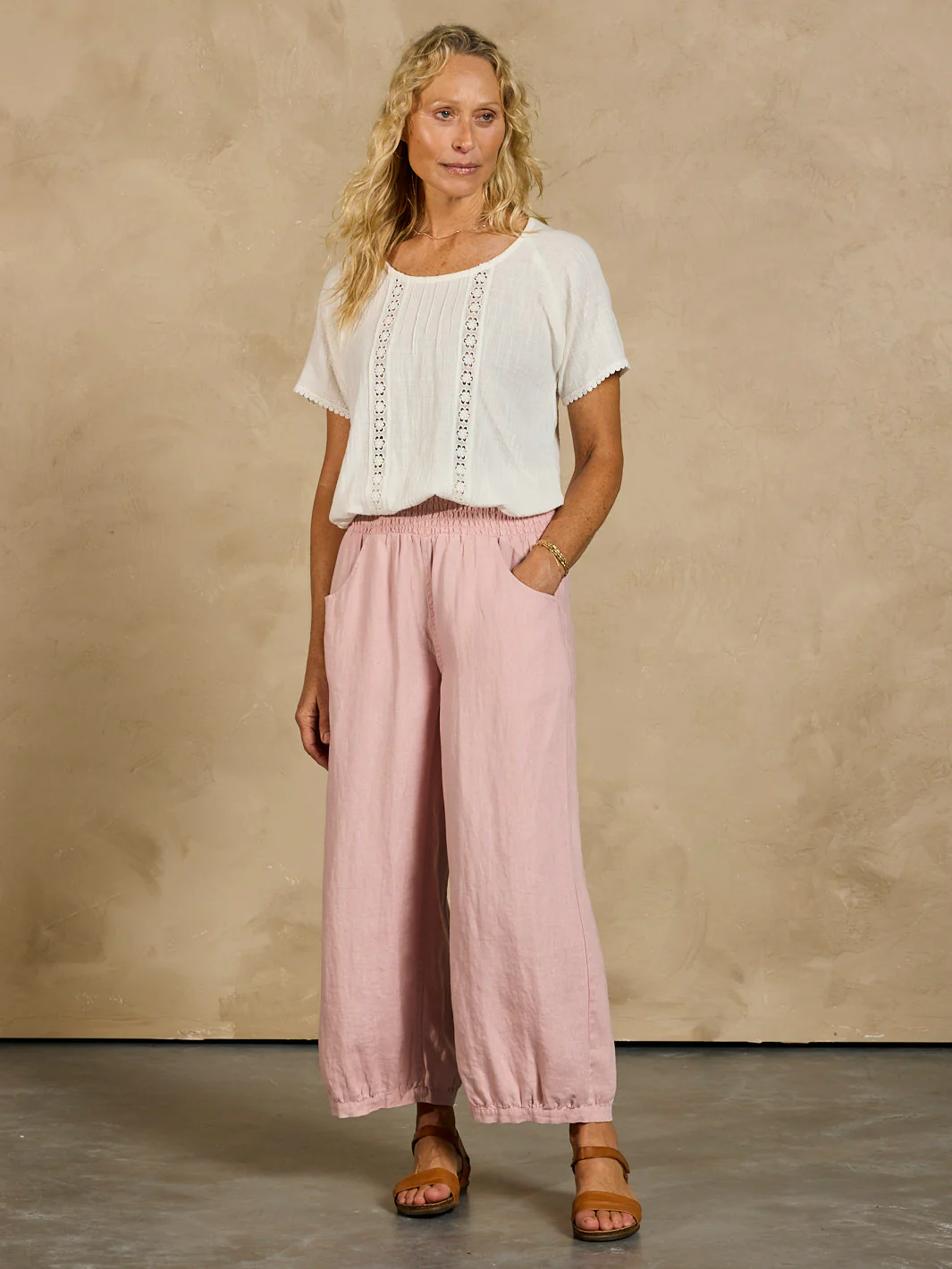 Sadhu French Linen Pants Olive