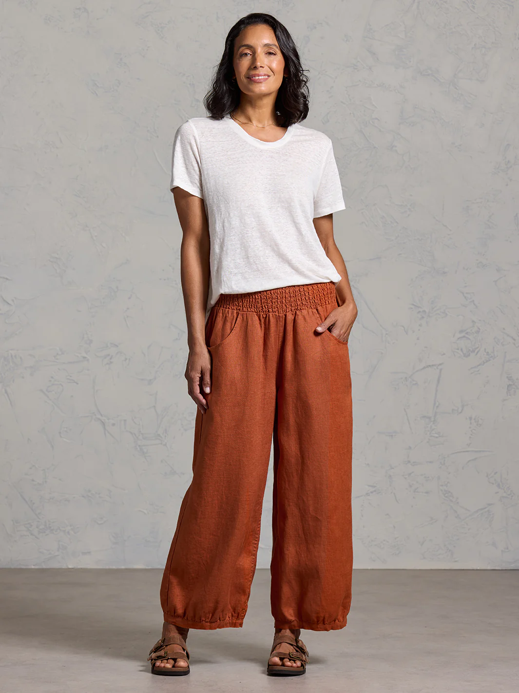 Sadhu French Linen Pants Olive