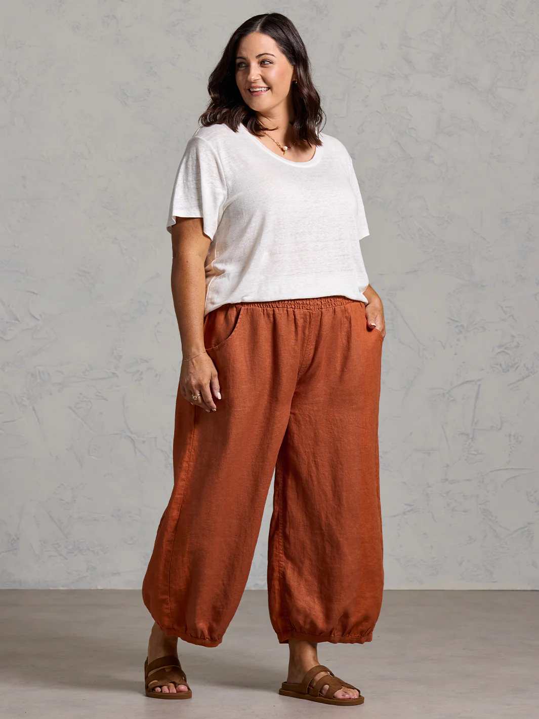 Sadhu French Linen Pants Olive