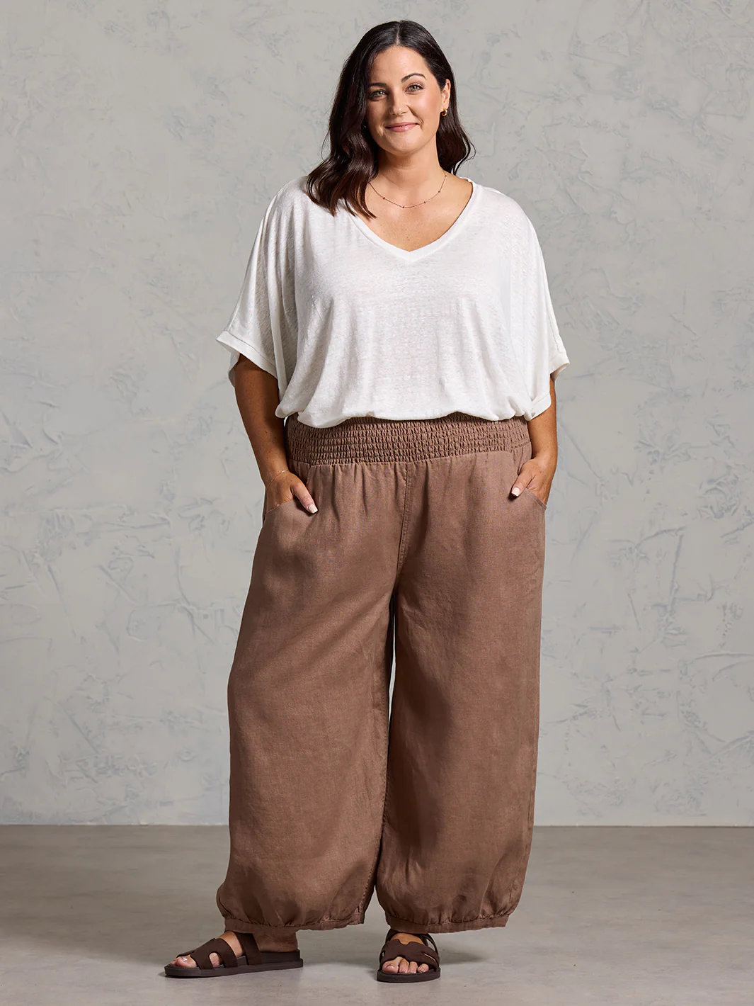 Sadhu French Linen Pants Olive