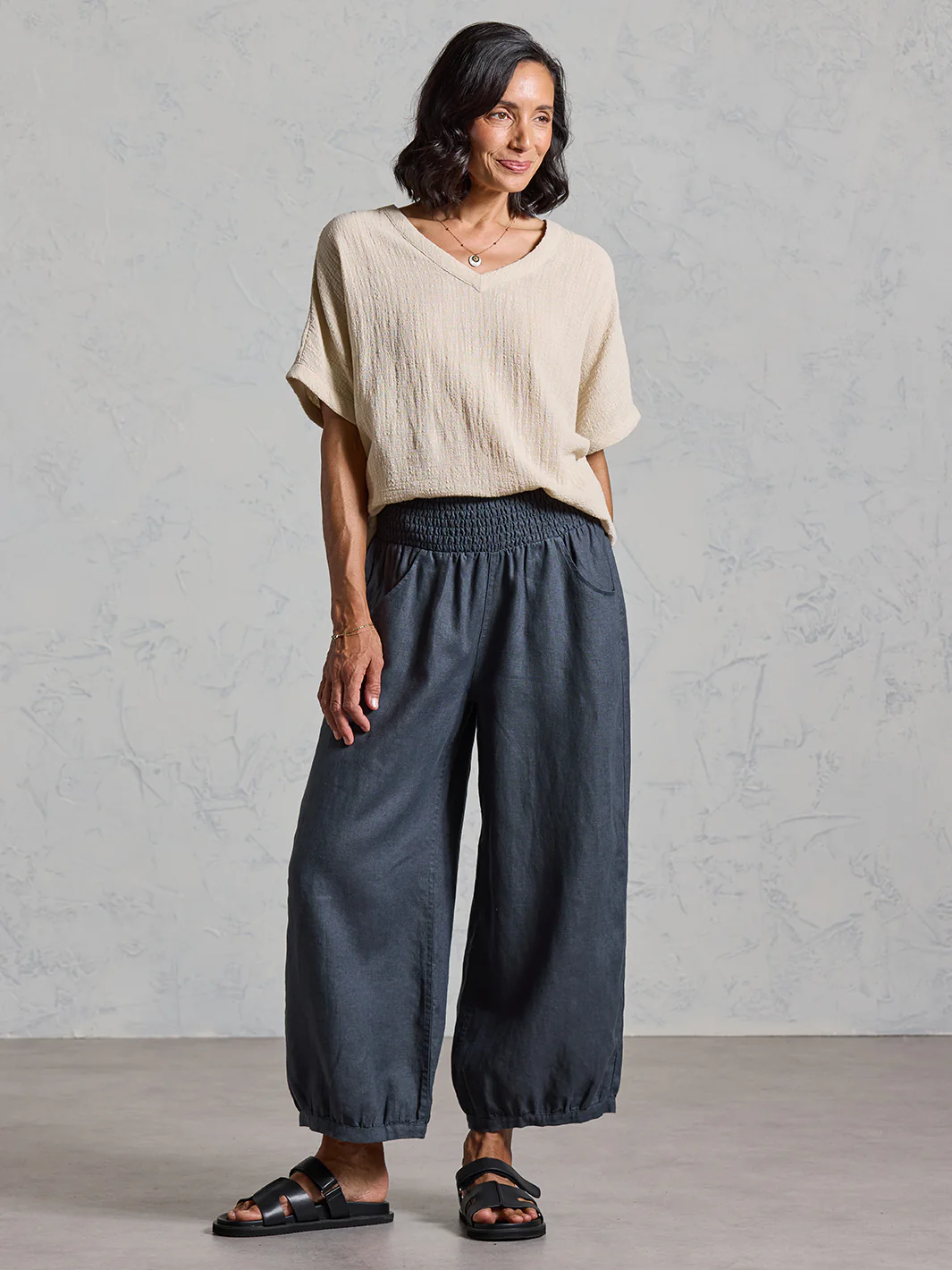 Sadhu French Linen Pants Olive