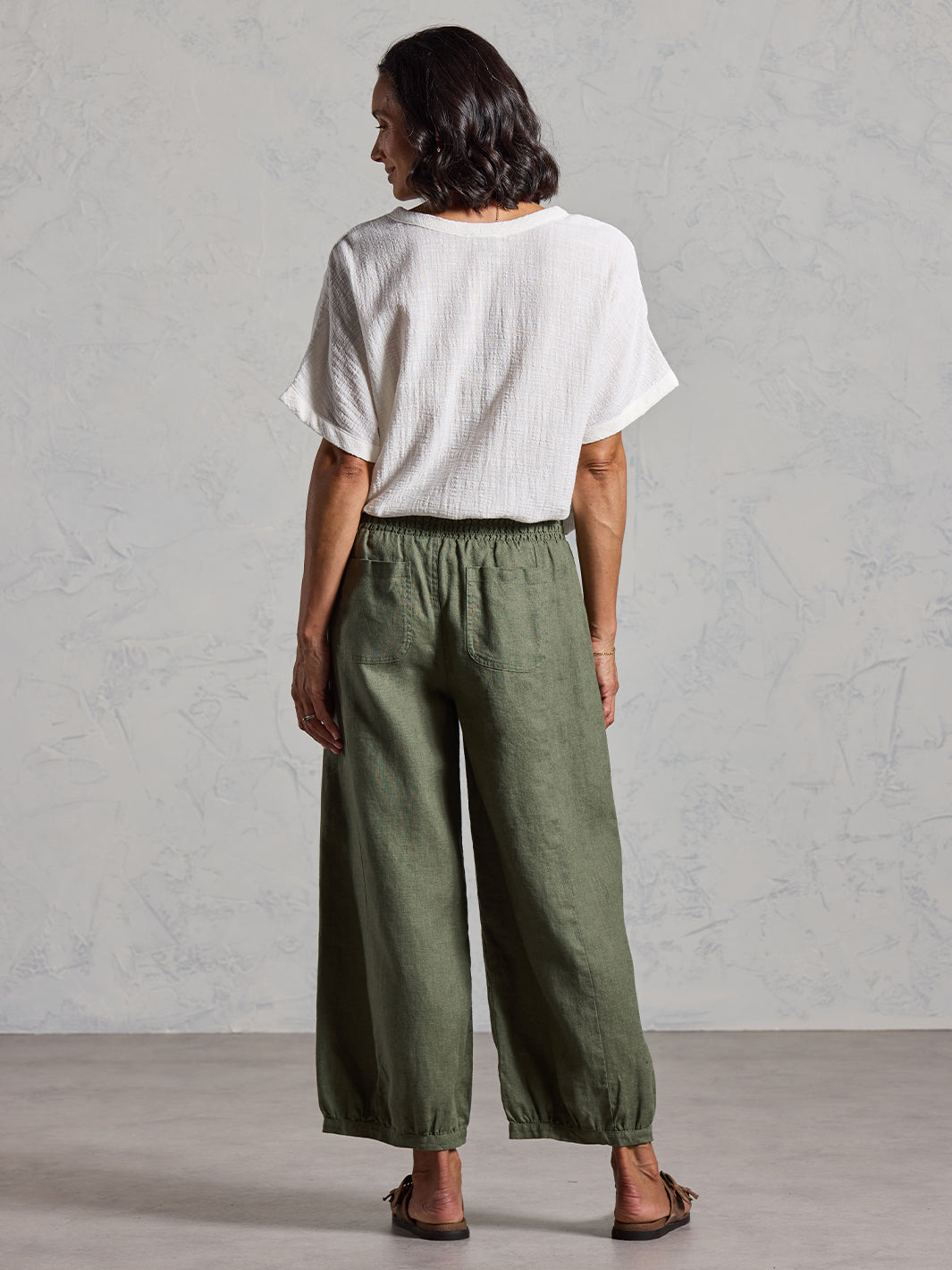 Sadhu French Linen Pants Olive