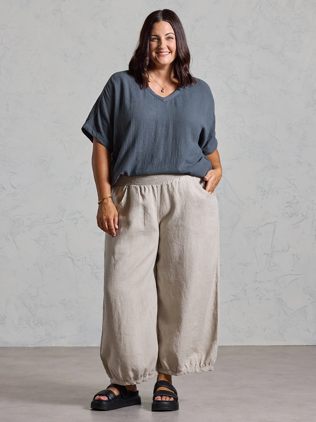 Sadhu French Linen Pants Olive
