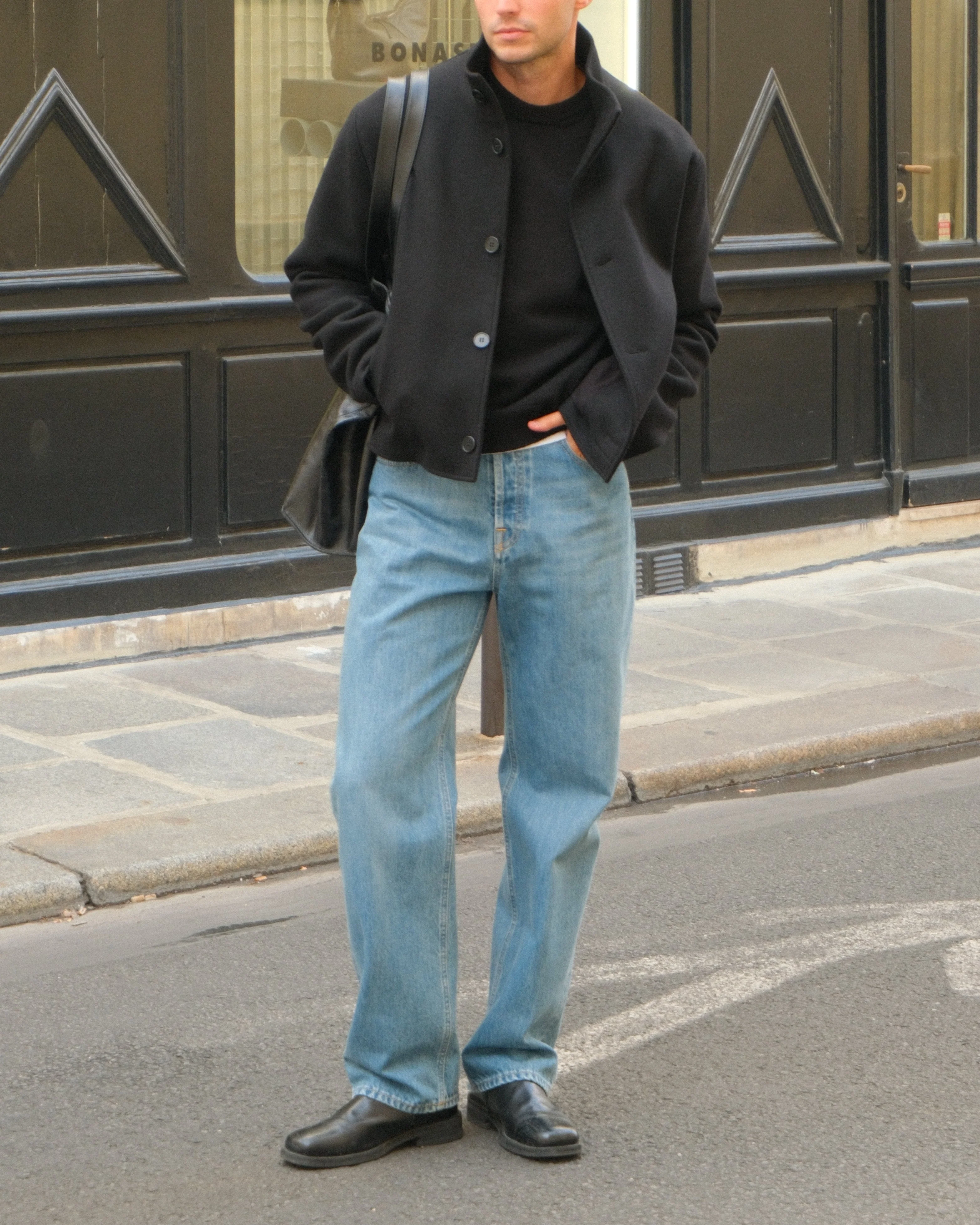 High Collar Wool Jacket