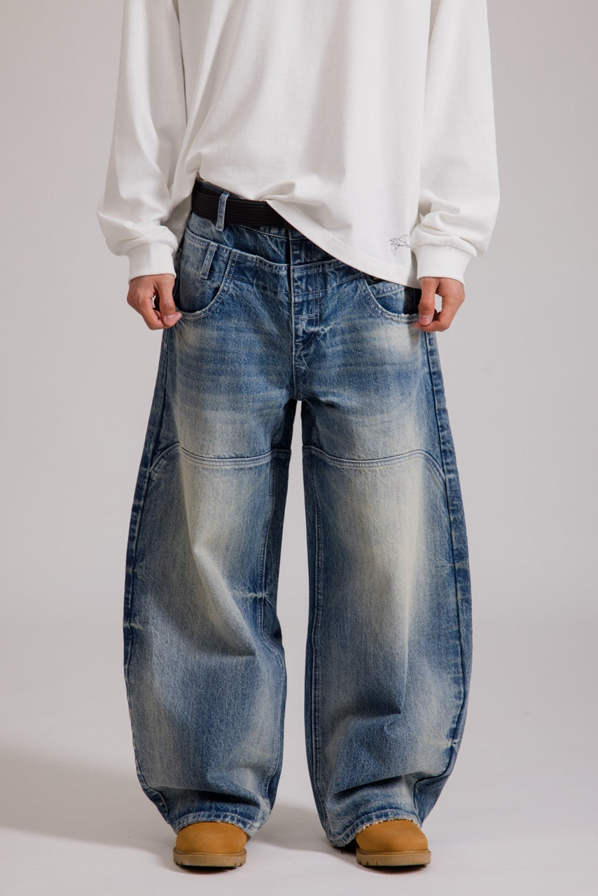 DOUBLE WAIST SELVEDGE DENIM