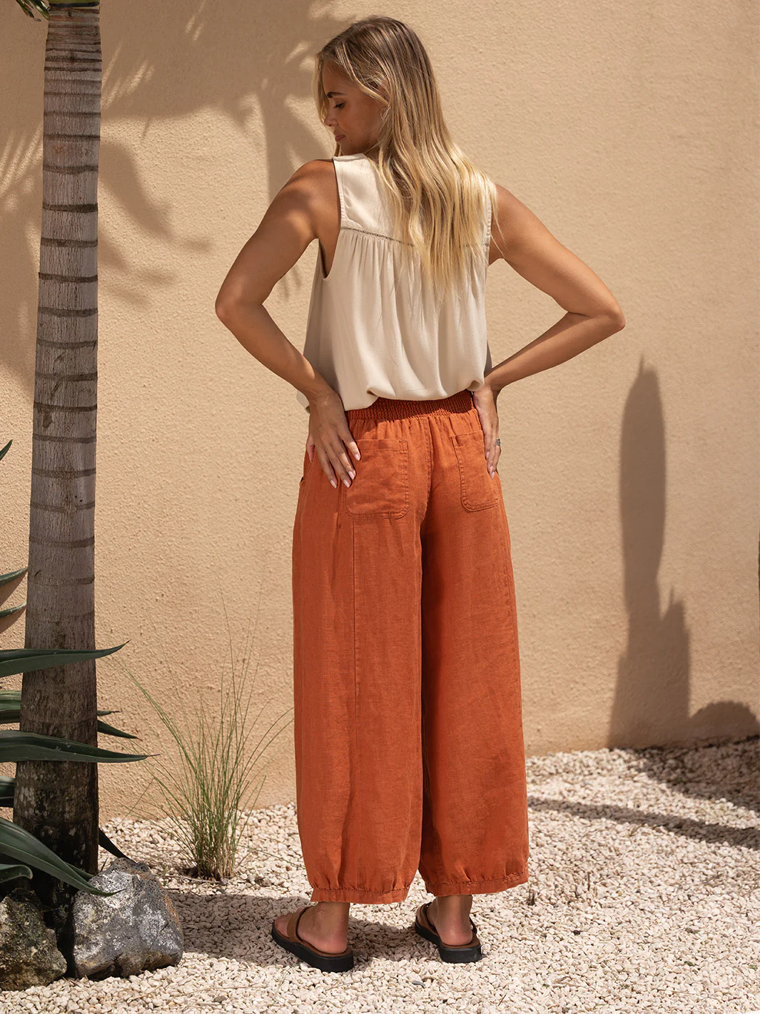 Sadhu French Linen Pants Olive