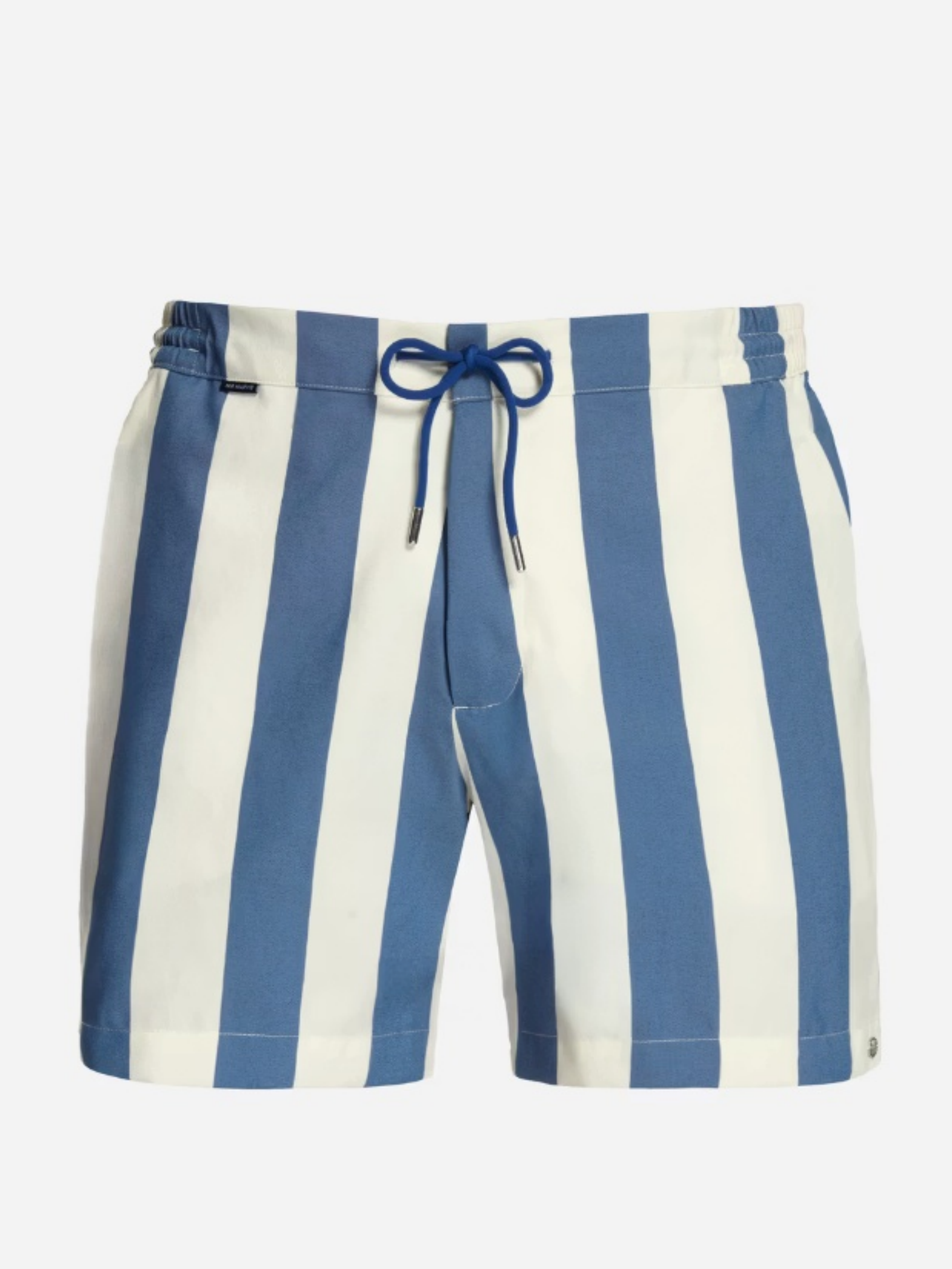 Retro Wide Stripe Swim Trunks