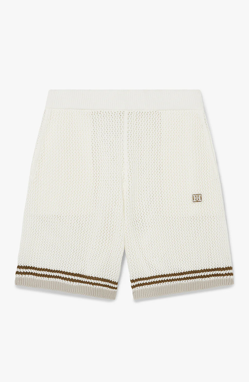 Malibu Cotton Crochet Shorts in Blue