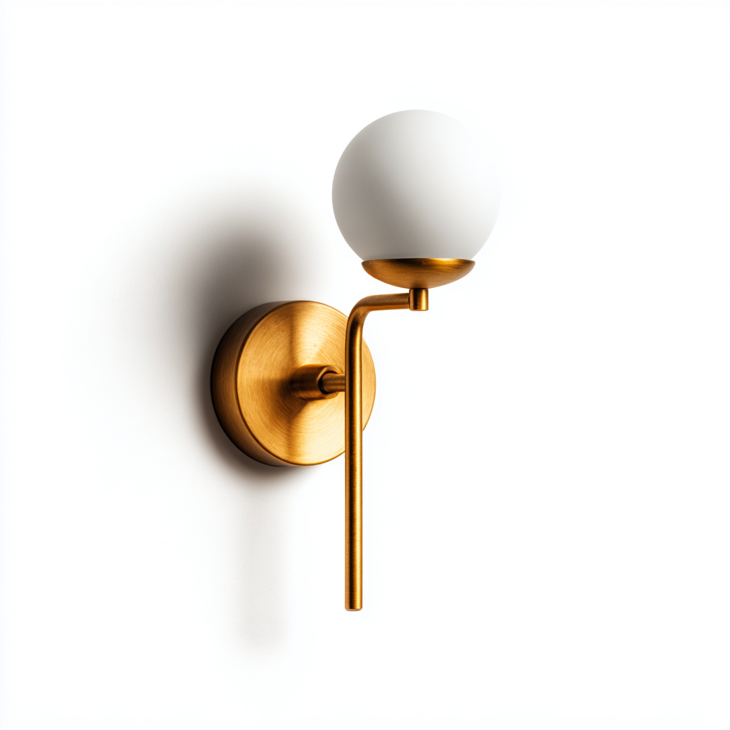 Applique murale métal 18x12x28 cm - doré-verre - design moderne-Abodeixe