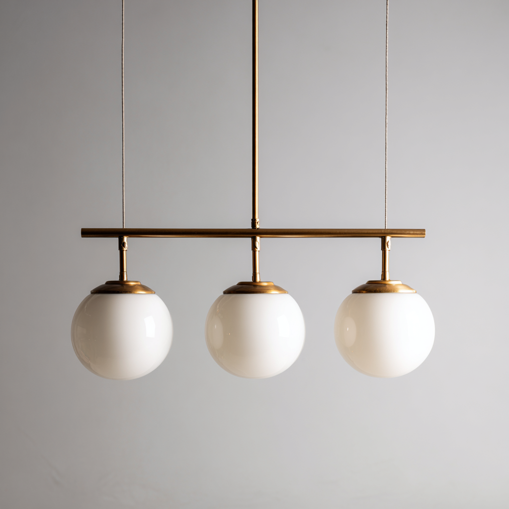 Plafonnier en métal et verre 75x20x30 cm or-blanc design moderne-Abodeixe