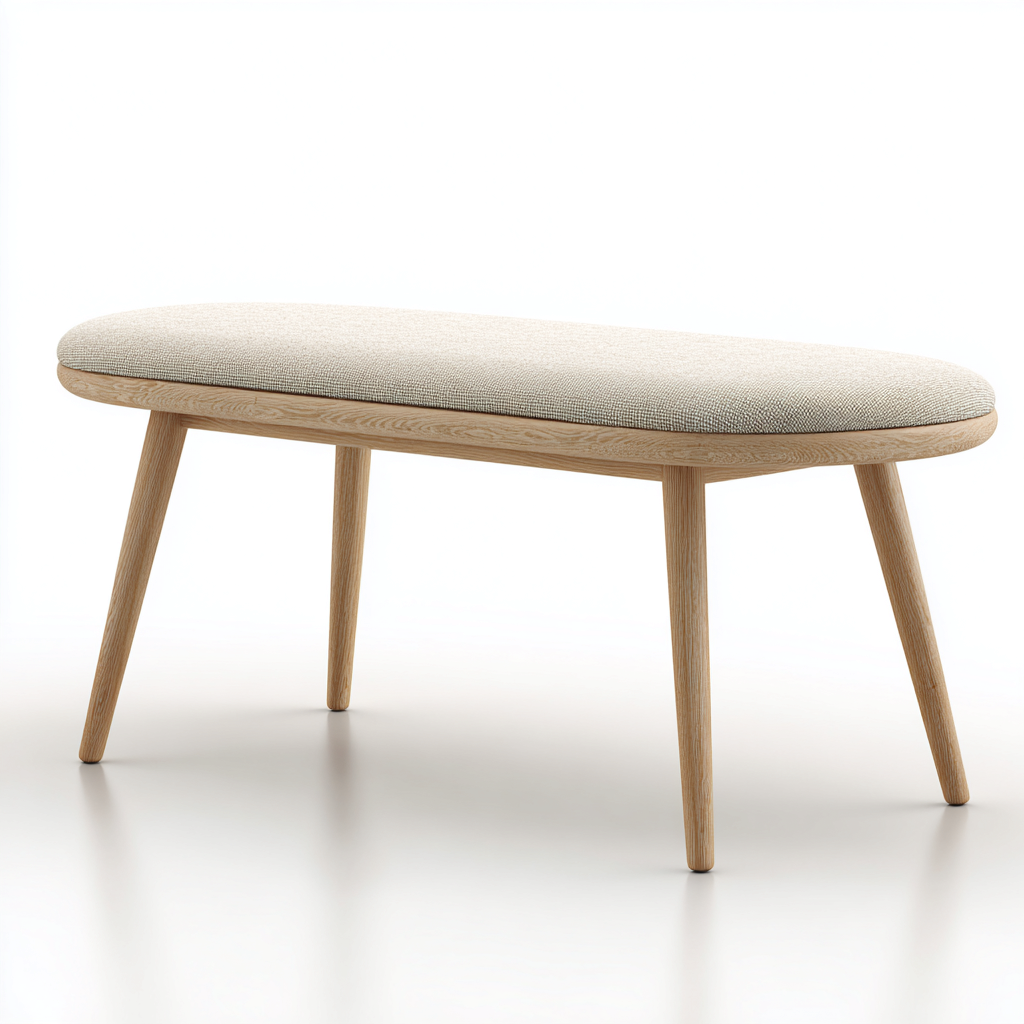 Banc d'entrée bois 100x35x45 cm - beige-marron - design moderne pour entrée-Abodeixe