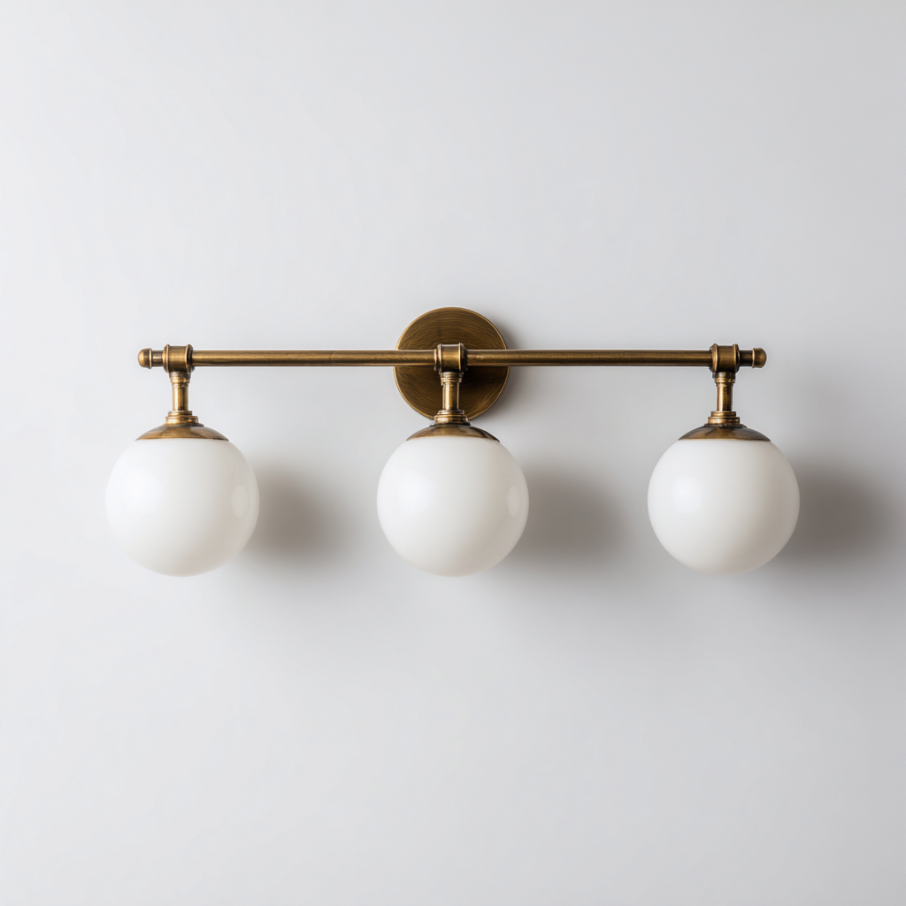 Applique murale metal-verre 55x20x22 cm - or-blanc - design classique-Abodeixe