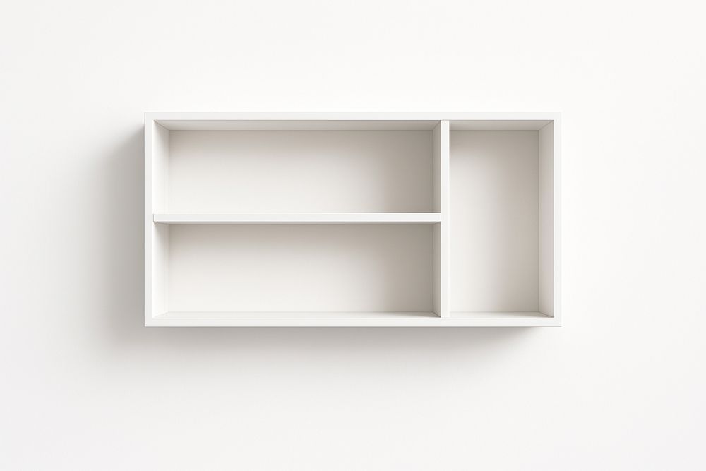 Étagère murale en bois blanc 60x30x15 cm