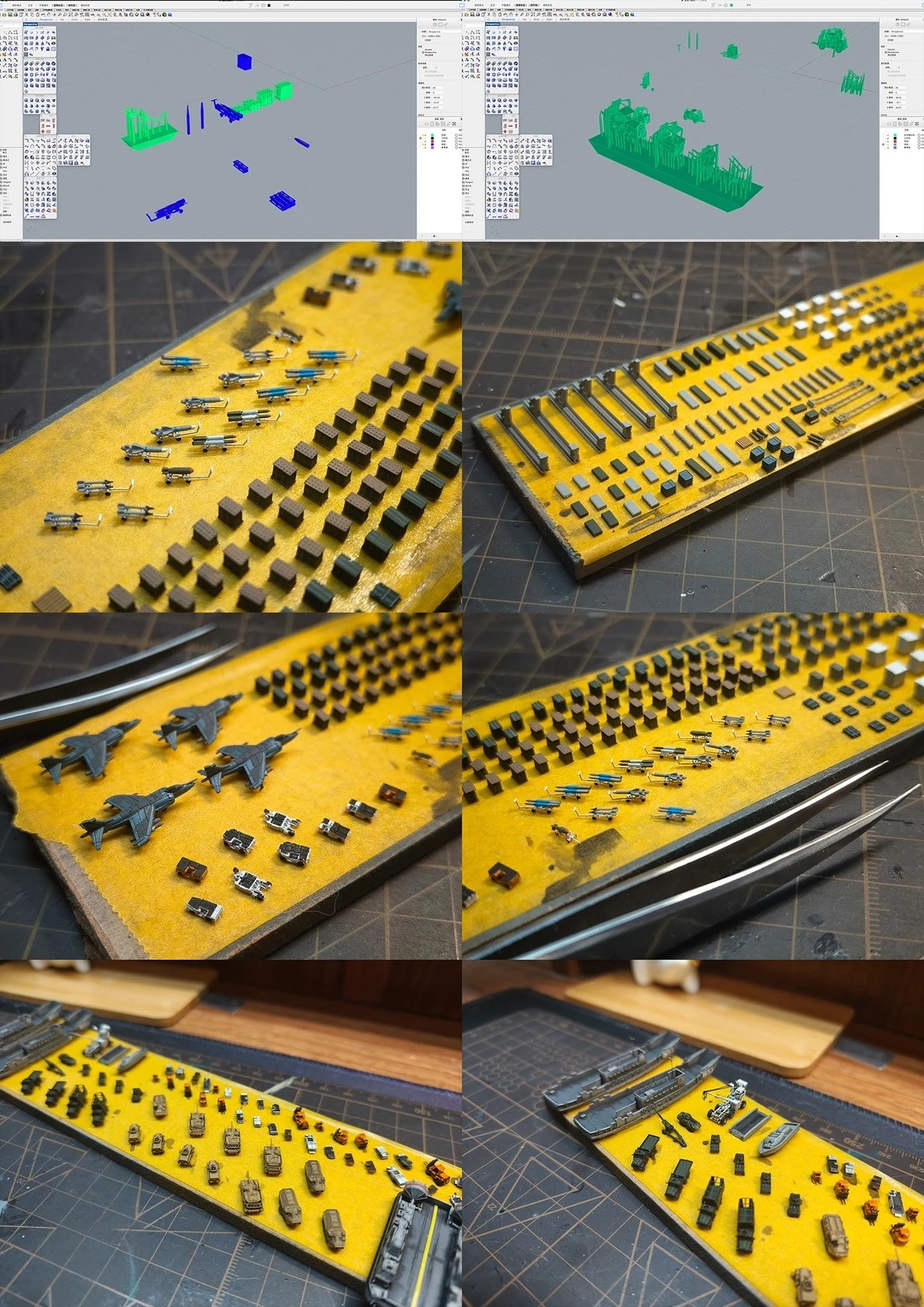 1/700 scale miniature scene – LHD1 supply scene