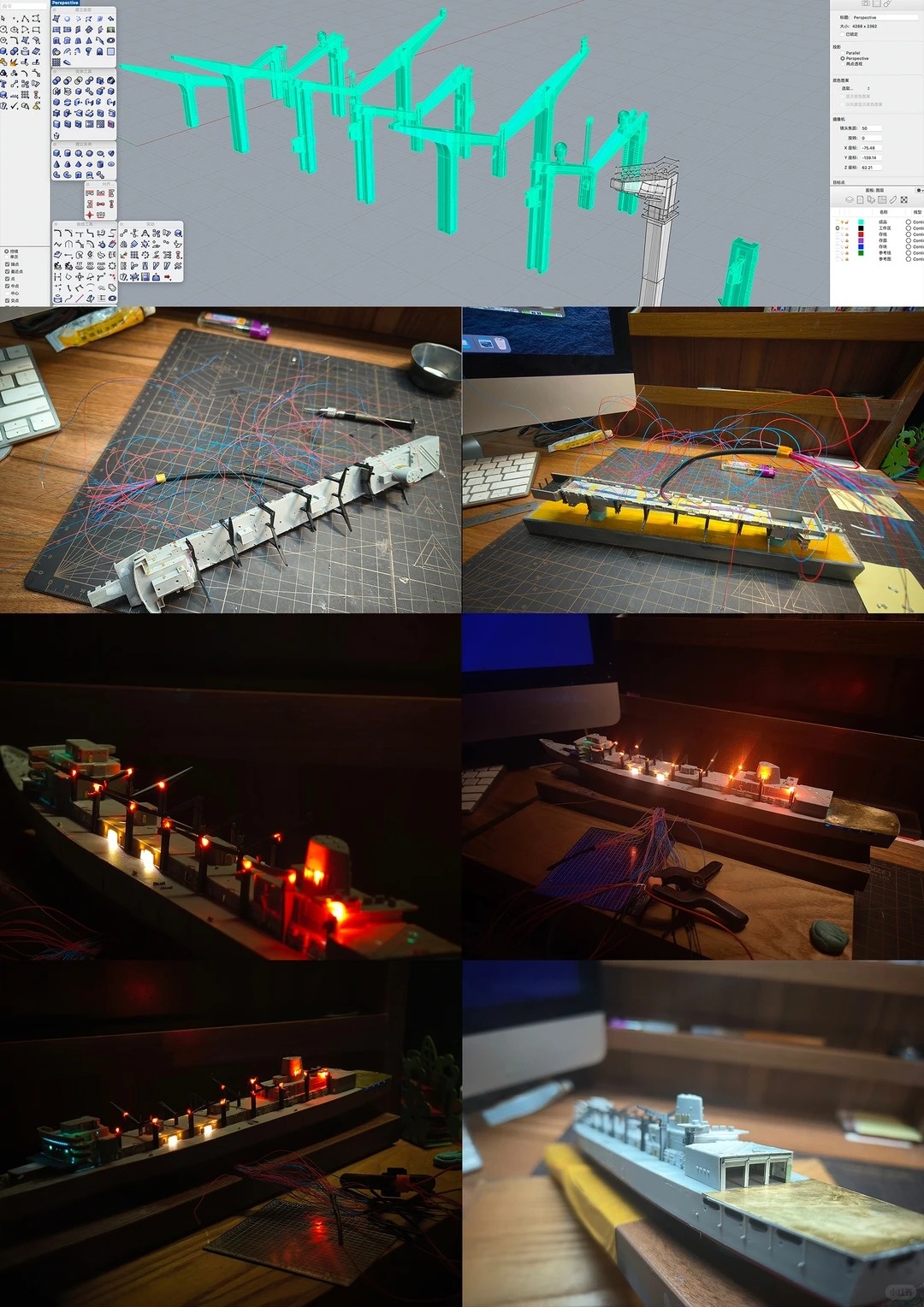 1/700 scale miniature scene – LHD1 supply scene