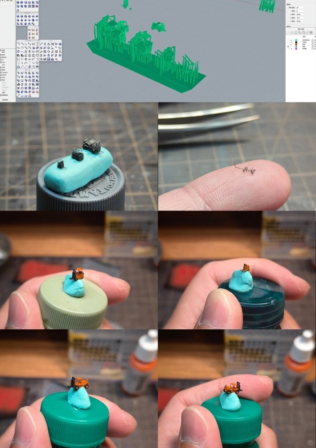 1/700 scale miniature scene – LHD1 supply scene