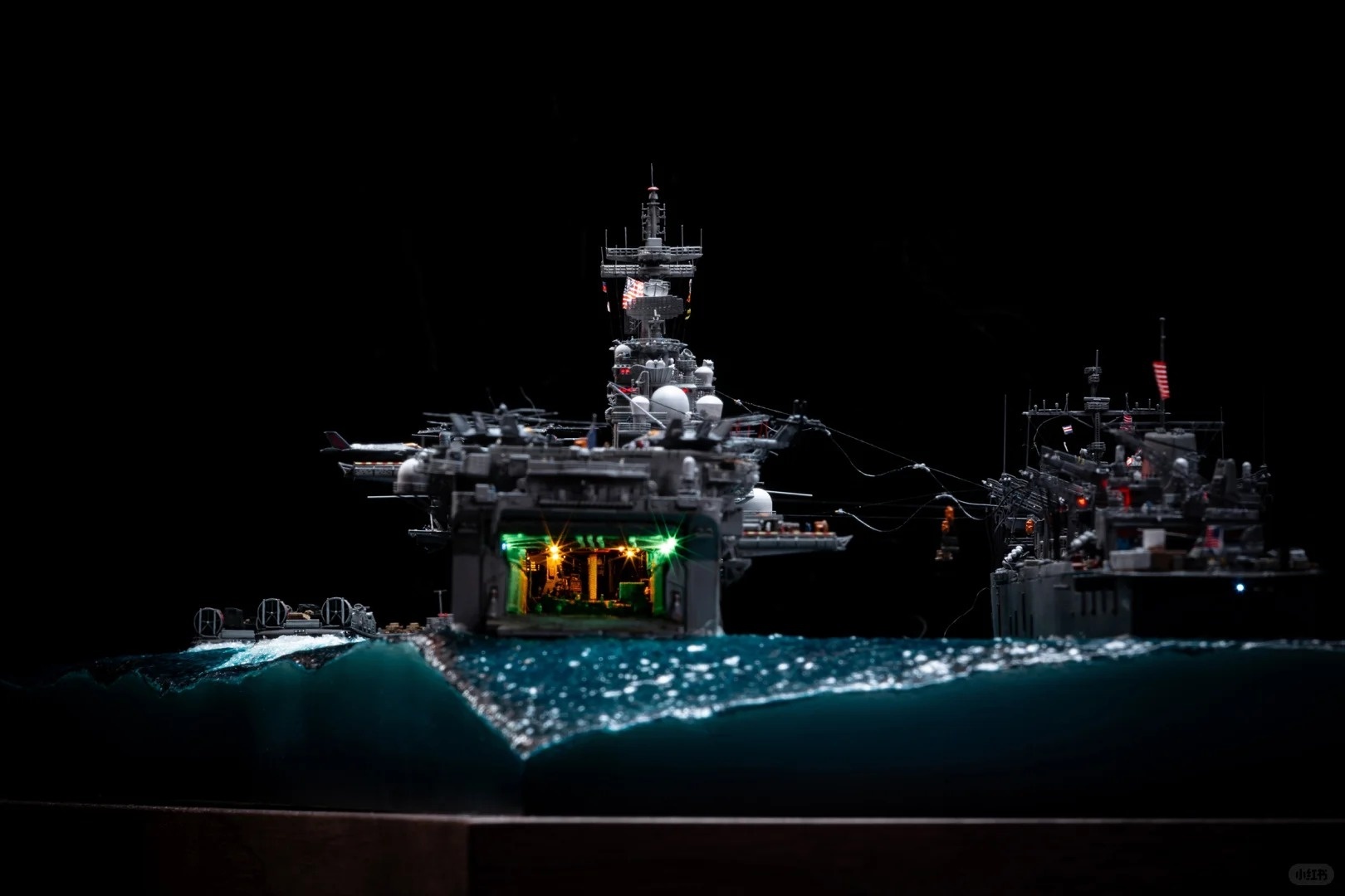 1/700 scale miniature scene – LHD1 supply scene